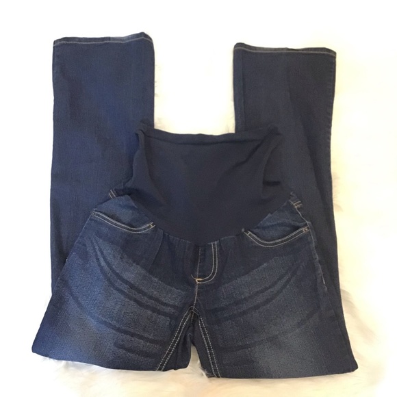 Two Hearts Maternity Secret Fit Belly Bootcut Jeans - Picture 2 of 8